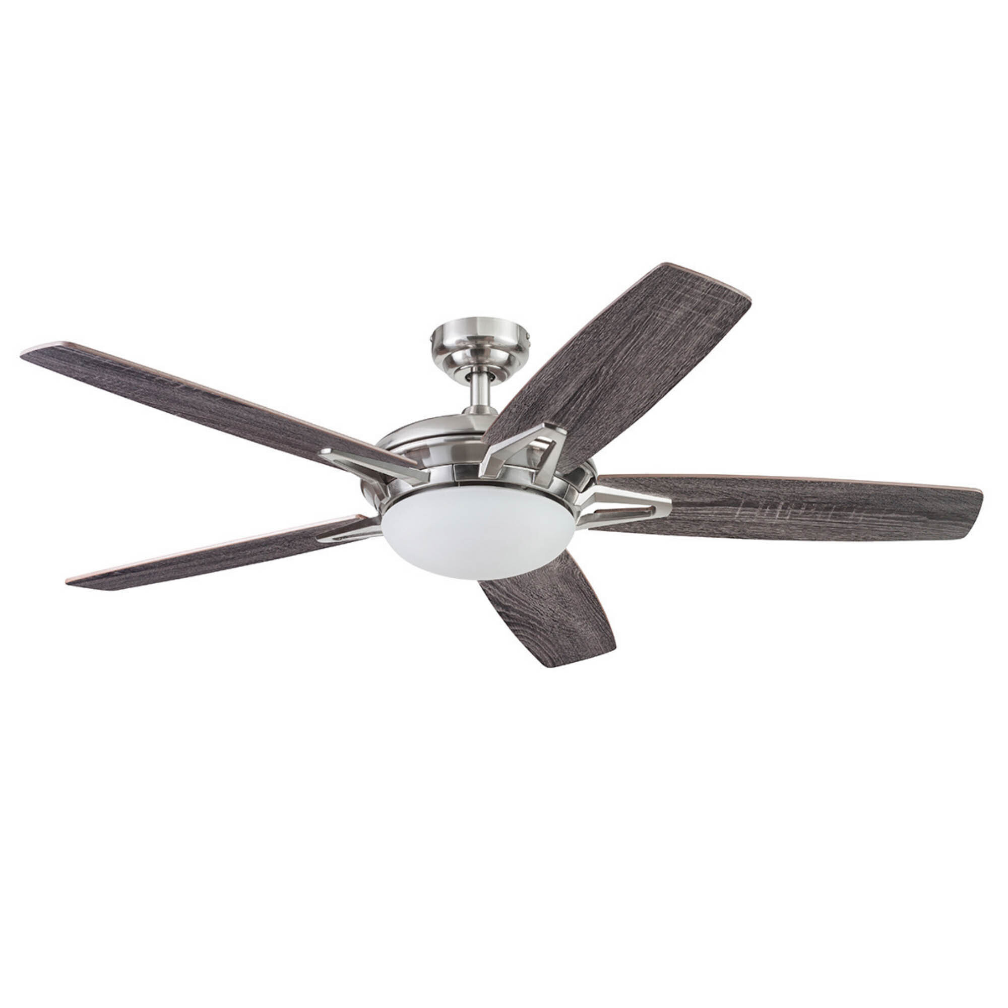 Honeywell, 52in. Clancy Ceiling Fan , Brushed Nickel, Fan Diameter 52 in, Fan Blade Span 50-54 Air Delivery 4345 cfm, Model# 51482